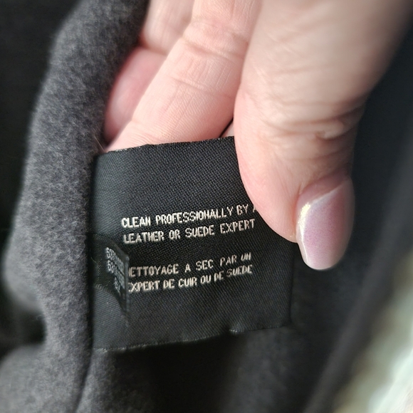 Cole Haan Men's Collared Lambskin Leather Jacket - Picture 5 of 5